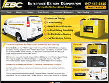 Tablet Screenshot of enterprisebattery.com